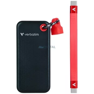 Verbatim 1TB külső SSD kulcstartó USB 3.2 Gen.2 kábellel – fekete (32192)