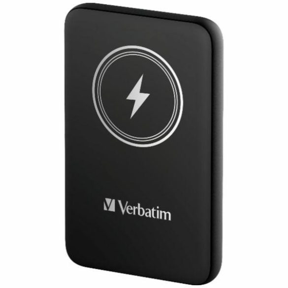 Verbatim 'n' Go vezeték nélküli mágneses powerbank 15W 5000mAh - fekete