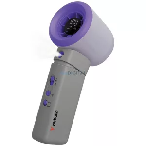 Verbatim Cool 'n' Go Aqua Breeze kézi ventilátor – lila-szürke (32345)