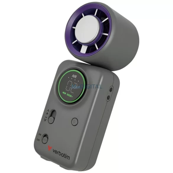 Verbatim Cool 'n' Go Ice Touch Mini kézi ventilátor – lila-szürke (32347)