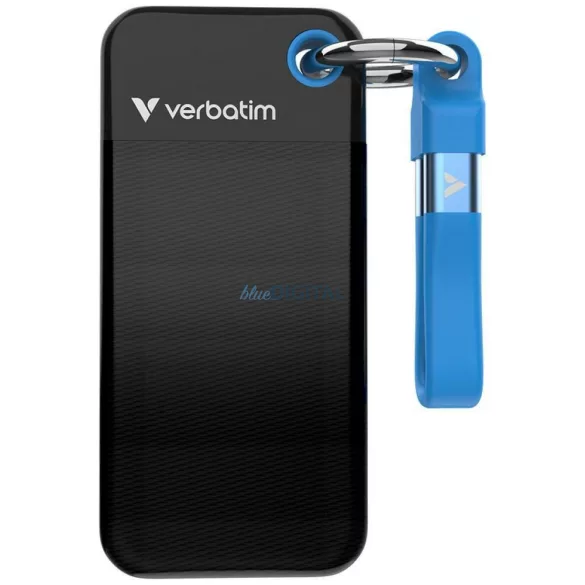 Verbatim Pocket külső SSD 128GB USB-C 3.2 Gen.2 – fekete-kék (32433)