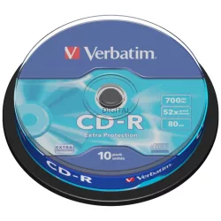   Verbatim CD-R lemez 700 MB 52x Extra Protection 10 db (43437)