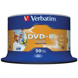   Verbatim DVD-R lemez 4.7GB 16x AZO nyomtatható 50 db (43533)