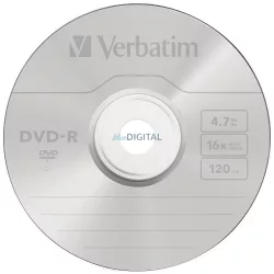 Verbatim DVD-R matt ezüst 4.7GB 16X 50 db (43548)