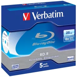   Verbatim Blu-ray BD-R SL lemez 25GB 6X 5 db – fehér (43715)