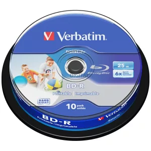 Verbatim Datalife BD-R SL nyomtatható lemez 6X 25GB 10 db (43804)