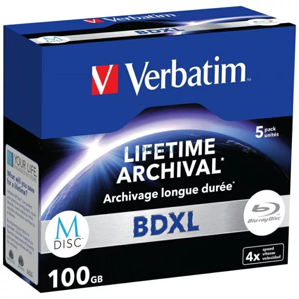 Verbatim M-Disc BD-XL lemez 100GB 4X 5 db (43849)