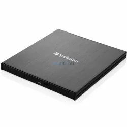   Verbatim külső Slimline Blu-ray író + USB 3.0 kábel – fekete (43890)