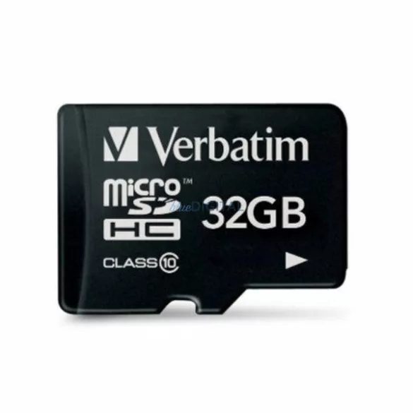 Verbatim 32GB microSDHC kártya V10 – fekete (44013)