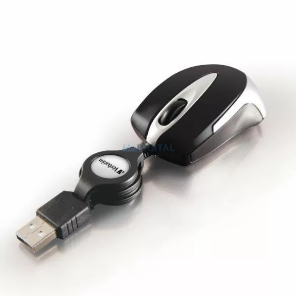 Verbatim Go Mini optikai egér USB-A 1000 dpi – fekete (49020)