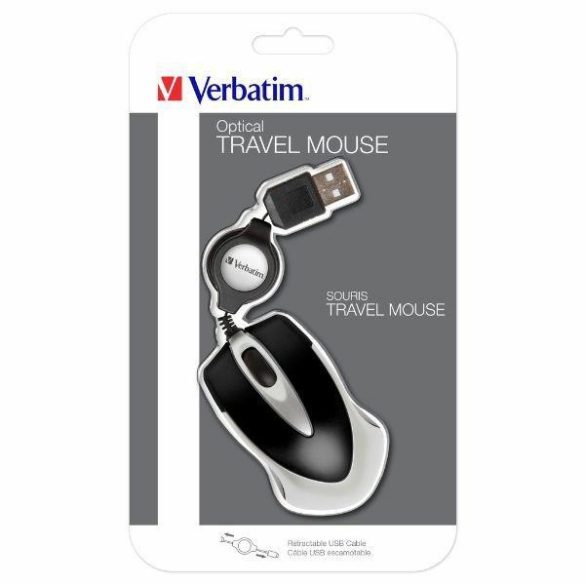 Verbatim Go mini optikai egér USB-A 1000 dpi - fekete