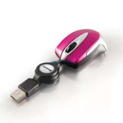   Verbatim Go Mini optikai egér USB-A 1000 dpi – élénk rózsaszín (49021)