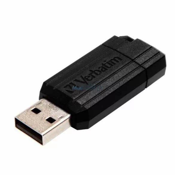 Verbatim USB-A 2.0 PinStripe pendrive 128GB – fekete (49071)
