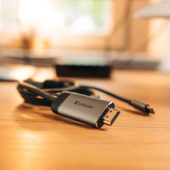 Verbatim USB-C - HDMI kábel 4K 1.5m - szürke