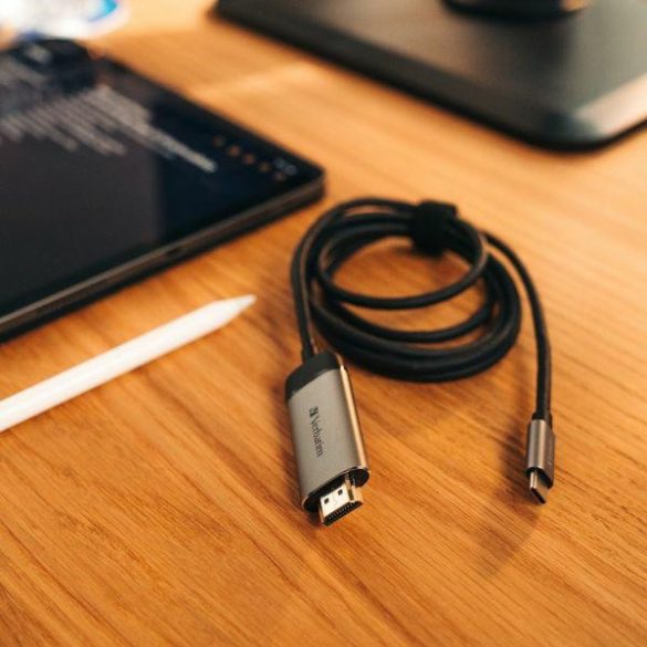 Verbatim USB-C - HDMI kábel 4K 1.5m - szürke