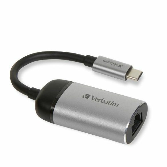 Verbatim USB-C - RJ45 Eternet adapter - szürke