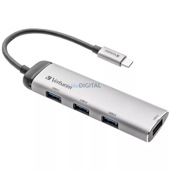 Verbatim USB-C Hub Adapter - 4xUSB-A 3.2 aluminum 49147