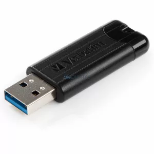 Verbatim USB-A 3.2 Gen 1 PinStripe pendrive 128GB – fekete (49319)