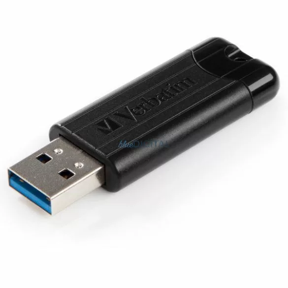 Verbatim USB-A 3.2 Gen 1 PinStripe pendrive 128GB – fekete (49319)