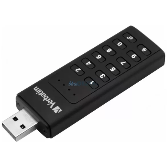 Verbatim Keypad Secure külső meghajtó USB-C 3.1 Gen 1 128GB – fekete (49429)