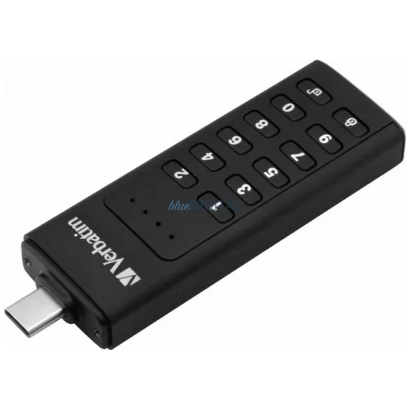 Verbatim Keypad Secure külső meghajtó USB 3.2 Gen 1 64GB – fekete (49431)