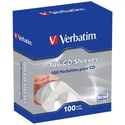 Verbatim papír CD-tok 100 db – fehér (49976)