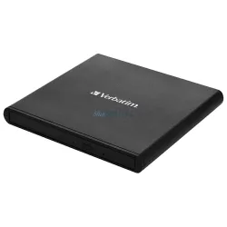   Verbatim külső Slimline CD/DVD író USB2.0 – fekete (53504)
