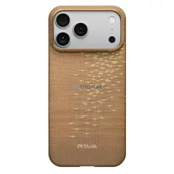   PITAKA Ultra-Slim MagSafe tok iPhone 17 Pro Max, arany csillogású