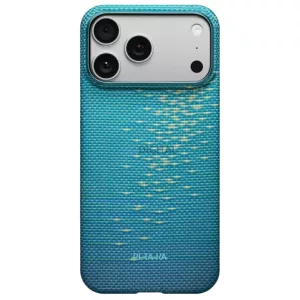 PITAKA Ultra-Slim MagSafe tok az iPhone 17 Pro Max, lucid blue színben