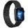 PITAKA szénszálas retro karkötő Apple Watch 1/2/3/4/5/6/7/8/9/10/SE/Ultra/Ultra2 modellekhez, fekete-szürke