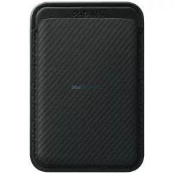   PITAKA Woven Wallet MagSafe mágneses pénztárcával telefonhoz, fekete-szürke