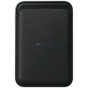 PITAKA Woven Wallet MagSafe mágneses pénztárcával telefonhoz, fekete-szürke