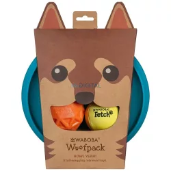 Waboba Woofpack kutyás szett: 2 db labda, 1 db frizbi