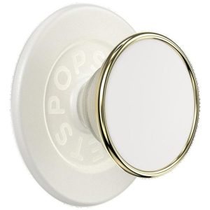 Popsockets Round Luxe Coconut Creme Enamel MagSafe kitámasztó - bézs