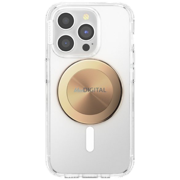 Popsockets Round Radial Gold Aluminum MagSafe kitámasztó - arany színű