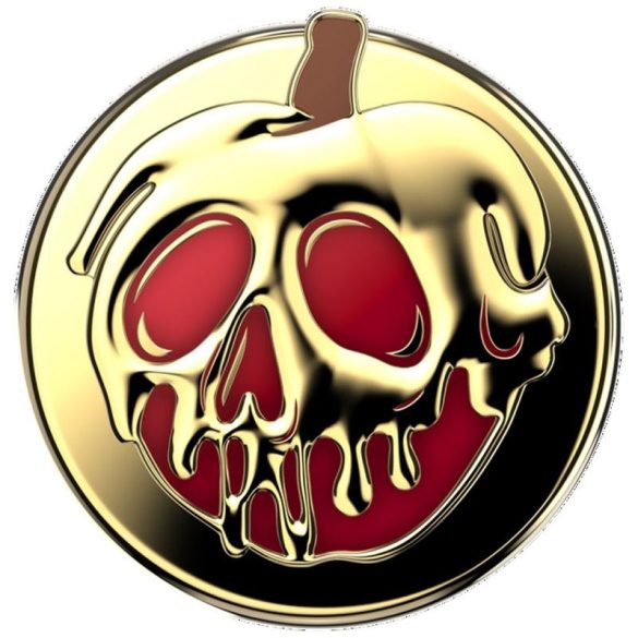 Popsockets Round Disney Enamel Poison Apple MagSafe kitámasztó - arany színű