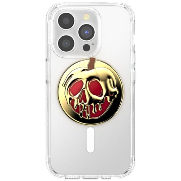 Popsockets Round Disney Enamel Poison Apple MagSafe kitámasztó - arany színű