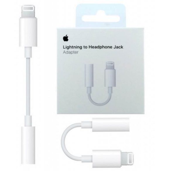 Adapter APPLE MMX62ZM/A buborékcsomagolásban Lightning 3,5mm jackdugó