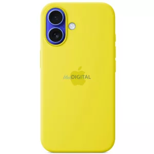 Apple MYY73ZM/A iPhone 16  6,1"     MagSafe sárga/star fruit szilikon tok