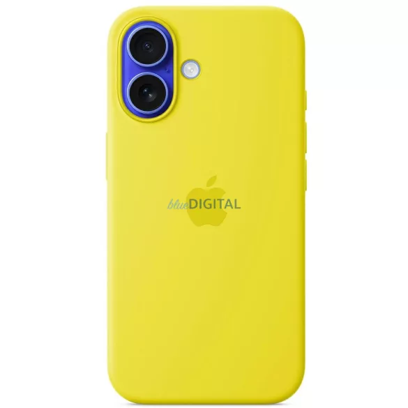 Apple MYY73ZM/A iPhone 16  6,1"     MagSafe sárga/star fruit szilikon tok