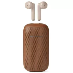   Lexon Speakerbuds vezeték nélküli fejhallgató Bluetooth-hangszóróval, teveszínű, LA127C