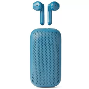 Lexon Speakerbuds vezeték nélküli fejhallgató Bluetooth-hangszóróval, kék, LA127B
