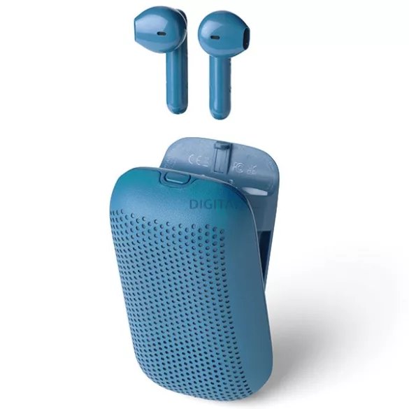Lexon Speakerbuds vezeték nélküli fejhallgató Bluetooth-hangszóróval, kék, LA127B