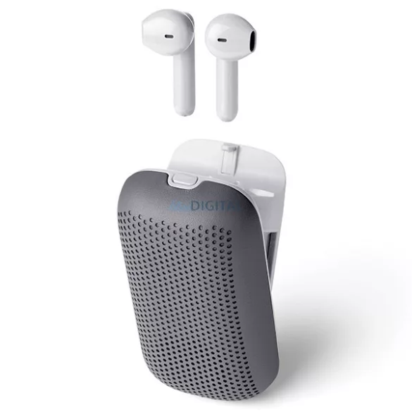 Lexon Speakerbuds vezeték nélküli fejhallgató Bluetooth-hangszóróval, szürke, LA127G