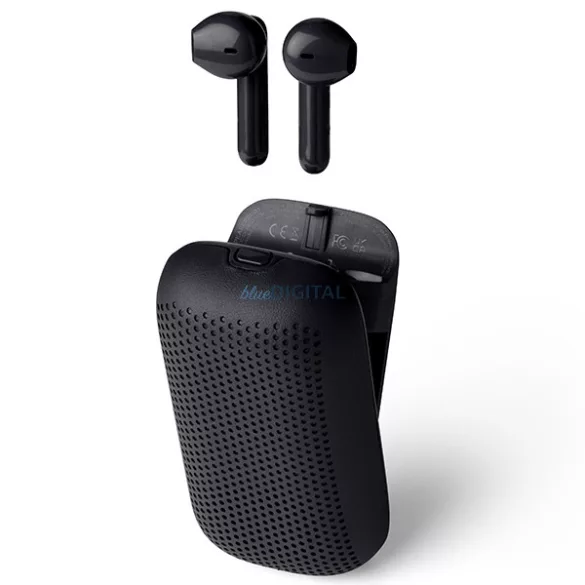 Lexon Speakerbuds vezeték nélküli fejhallgató Bluetooth-hangszóróval, fekete, LA127N