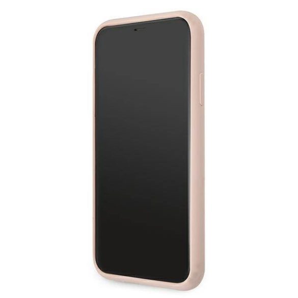 Karl Lagerfeld KLHCN61SILTTPI iPhone 11 6,1" / Xr szilikon ikonikus Outline rózsaszín 