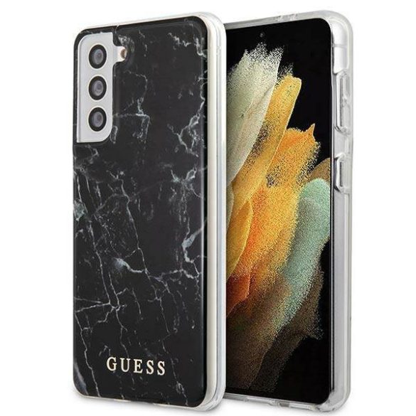 Guess GUHCS21MPCUMABK S21+ G996 fekete keménytok márvány