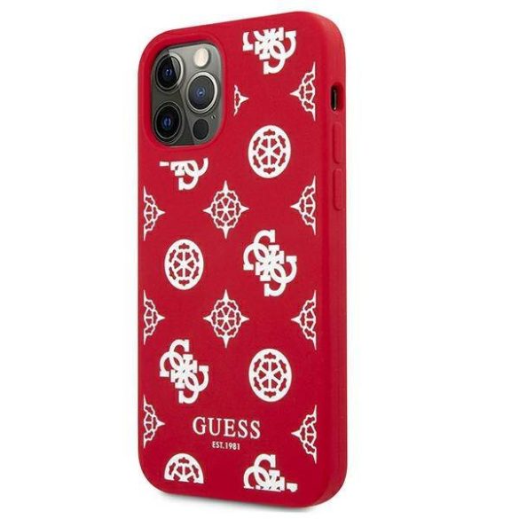 Guess GUHCP12LLSPEWRE iPhone 12 Pro Max 6,7" piros Peony Collection keménytok