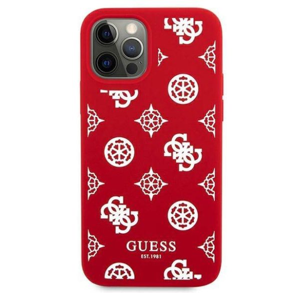 Guess GUHCP12LLSPEWRE iPhone 12 Pro Max 6,7" piros Peony Collection keménytok