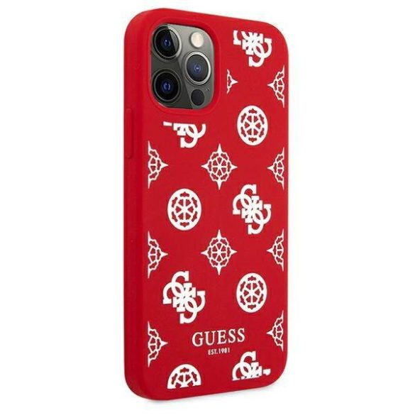 Guess GUHCP12LLSPEWRE iPhone 12 Pro Max 6,7" piros Peony Collection keménytok